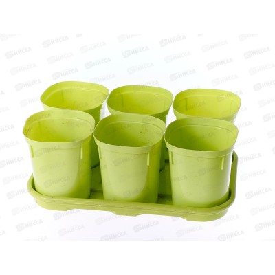 Набор горшков для рассады с торфяными таблетками (6шт*400мл) ING6039 *6