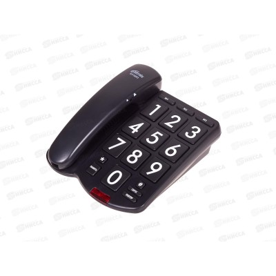 Телефон Ritmix RT-520 black крупные кнопки