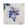 Брошь  &quotЦветок&quot лобелия синий 4434578