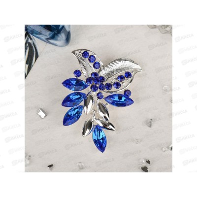 Брошь  &quotЦветок&quot лобелия синий 4434578