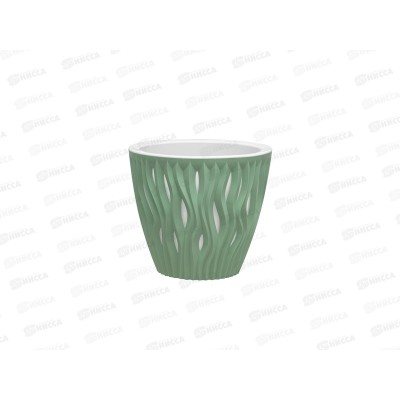 Кашпо "Вдохновение" 7,5л Мята КШ-8673 *6 Кашпо "Вдохновение" 7,5л Мята КШ-8673 *6