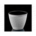 Кашпо &quotРотанг&quot 1,6л Белый/черный КШ-6474 *20