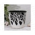 Кашпо "Форест" 3,5л Белый/черный КШ-0974 *16 Кашпо "Форест" 3,5л Белый/черный КШ-0974 *16