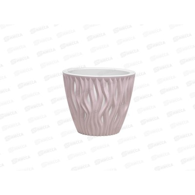 Кашпо "Вдохновение" 3л Беж-розовый КШ-8647 *12 Кашпо "Вдохновение" 3л Беж-розовый КШ-8647 *12