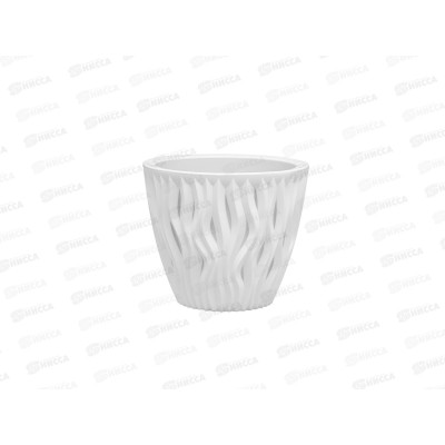 Кашпо &quotВдохновение&quot 3л Белый/белый КШ-5739 *12