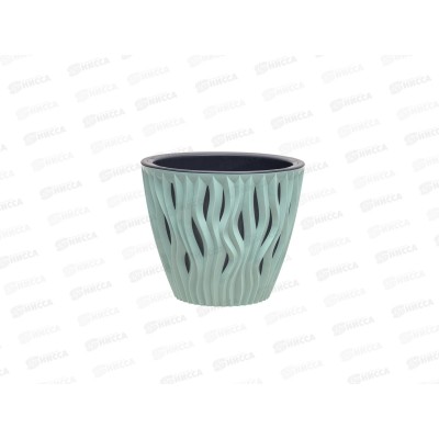 Кашпо "Вдохновение" 3л Нефрит КШ-0956 *12 Кашпо "Вдохновение" 3л Нефрит КШ-0956 *12