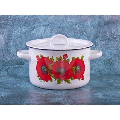 Кастрюля 2,0л эмал. 01-1610.1н/4 *8