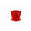 Кашпо ПРИЗМА D175мм 2,6л с поддоном Красный М3138 *12 Кашпо ПРИЗМА D175мм 2,6л с поддоном Красный М3138 *12