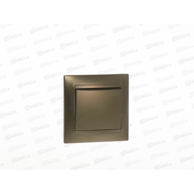 Выключатель TDM 1 клавиша открытая установка 10А бронза "Лама", 0701 *10 Выключатель TDM 1 клавиша открытая установка 10А бронза "Лама", 0701 *10