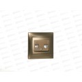 Розетка TDM телефонная RJ11+компьютерная RJ45 бронза &quotЛама&quot, 0719 *10