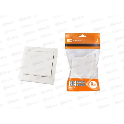 Выключатель TDM 1-клавиша скрытая установка, 10А белый "Ильмень", 0001 Выключатель TDM 1-клавиша скрытая установка, 10А белый "Ильмень", 0001