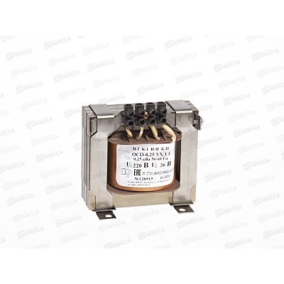 Понижающий трансформатор TDM ОСО-025 220/36, IP00 Понижающий трансформатор TDM ОСО-025 220/36, IP00