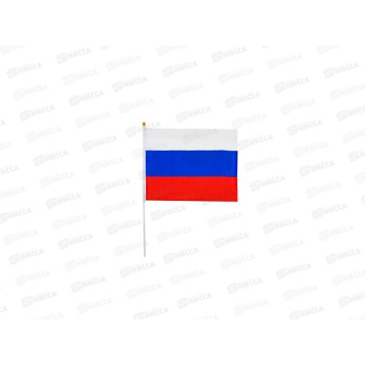 Флаг Россия 20*30см без герба с ручкой (017677) *12 Флаг Россия 20*30см без герба с ручкой (017677) *12
