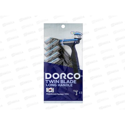 DORCO TG-711 new одноразовые станки  5шт 2 лезвия, плавающая головка   *24/288