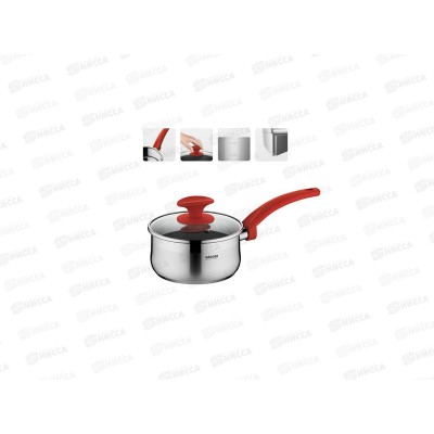 Ковш 1,5л со стеклянной крышкой 16см, NADOBA, серия KARLA *6 Ковш 1,5л со стеклянной крышкой 16см, NADOBA, серия KARLA *6