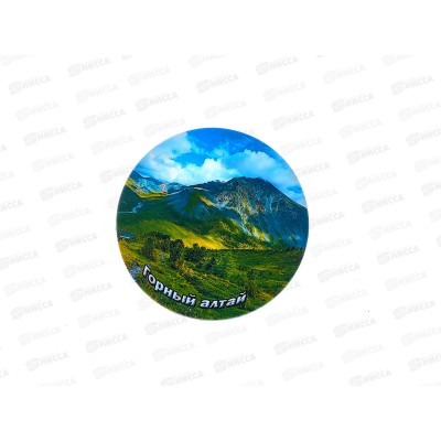Магнит "Горный Алтай" винил круг d-65 в асс Ф0933