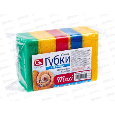 Губка GRIFON макси 5шт *40/1 910-012 Губка GRIFON макси 5шт *40/1 910-012