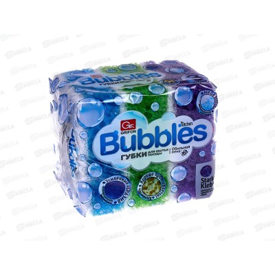 Губка GRIFON Bubbles 3шт *30/1 900-103