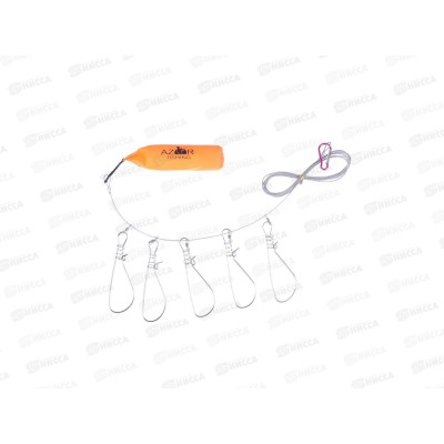 Кукан AZOR FISHING 3,5м 5 карабинов 148-060 г Кукан AZOR FISHING 3,5м 5 карабинов 148-060 г
