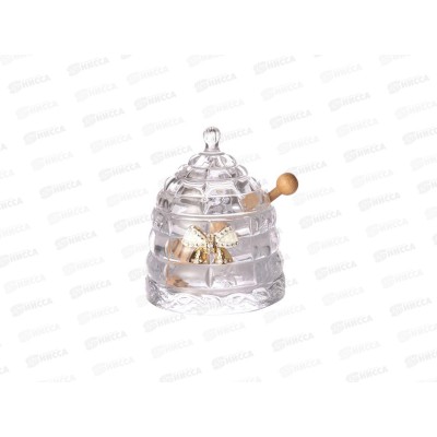 Банка для меда Venezia с палочкой 300мл 11*14см 355-052