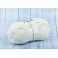 Пряжа Австралийский меринос Белый 01100г400м шерсть 95% акрил 5%