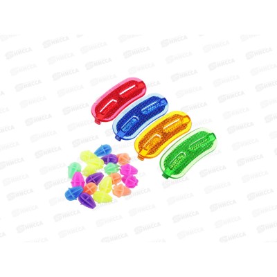 Светоотражатели и бусины на спицы велосипеда &quotБусины цветные&quot 24шт 195-048 г