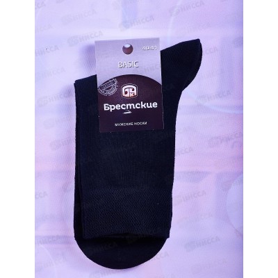 Носки мужские 2228 Basic 000 цвет черный, размер  25 Носки мужские 2228 Basic 000 цвет черный, размер  25