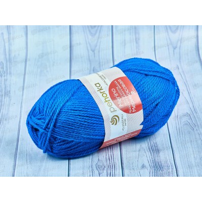 Пряжа Мериносовая 491 Ультрамарин 100г шерсть50% акр50% Пряжа Мериносовая 491 Ультрамарин 100г шерсть50% акр50%