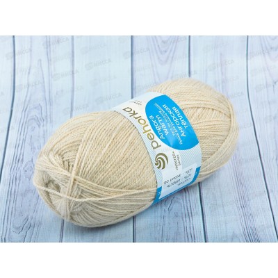 Пряжа Ангорская теплая 442 Натуральный 100г480м шерсть40% акрил60%