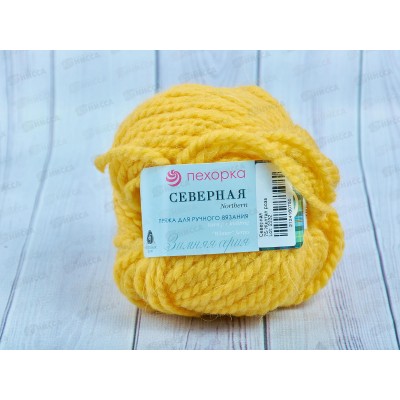 Пряжа Северная 75 Желтая роза 50г 50м ангора30% шерсть30% акрил40%