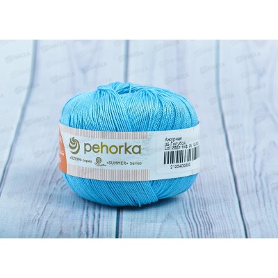 Пряжа Ажурная 05 Голубой 50г280м хлопок 100%