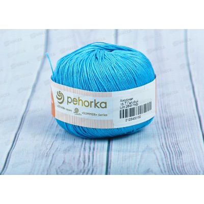 Пряжа Ажурная 15 Темно-голубой 50г 280м хлопок 100%