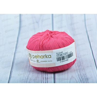 Пряжа Ажурная 439 Малиновый 50г280м хлопок 100%