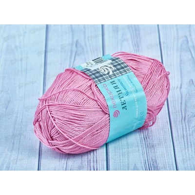 Пряжа Летняя 11 Ярко-розовый 100гр Хлопок100%