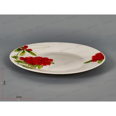 Тарелка обеденная Китайская роза 23см MFK20247