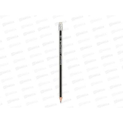 Карандаш чернографитный с ластиком EК Megapolis, 32860 *12/144