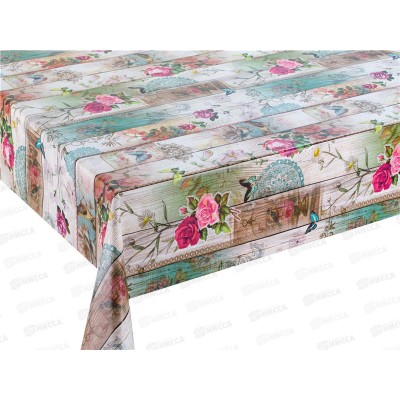 Клеенка Grace нетканая 1,37х20м D8919 63390 бабочки и розы