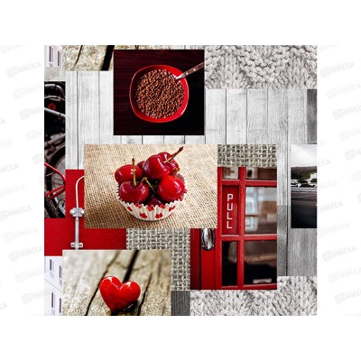 Клеенка Grace нетканная 1,37х25м NI-6090-1 82559 черешня