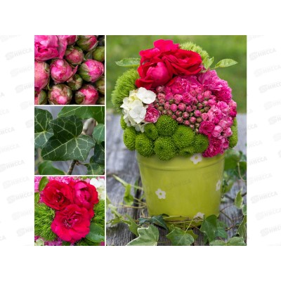 Клеенка Grace ткань с пвх 1,37х20м ST1055 86354 розы Клеенка Grace ткань с пвх 1,37х20м ST1055 86354 розы