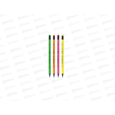 Карандаш чернографитный с ластиком Berlingo Flexy neon  HB заточ, ВР00880*12/144 Карандаш чернографитный с ластиком Berlingo Flexy neon  HB заточ, ВР00880*12/144
