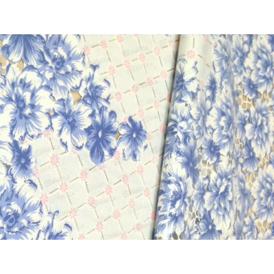 Клеенка Grace Лейс ажурная 1,32х22м DM-10110А 60410 голубые цветы Клеенка Grace Лейс ажурная 1,32х22м DM-10110А 60410 голубые цветы
