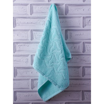 Полотенце махровое 30*70 ПД-2701-04352 х/б (13-5409 бирюзовая вуаль)
