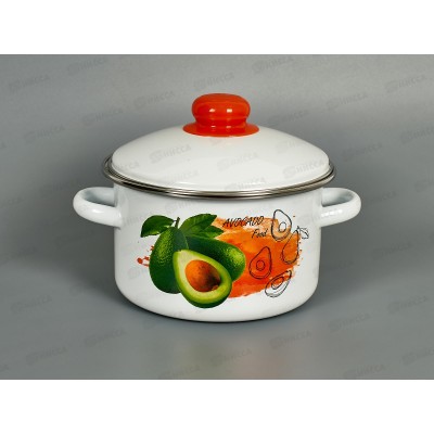 Кастрюля 2,0л эмалированная 01-1610/4-Авокадо *8 Кастрюля 2,0л эмалированная 01-1610/4-Авокадо *8