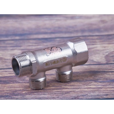 Коллектор резьбовой FМ 3/4x3/4x1/2x2, Aqualink, 02421  *2/60 Коллектор резьбовой FМ 3/4x3/4x1/2x2, Aqualink, 02421  *2/60