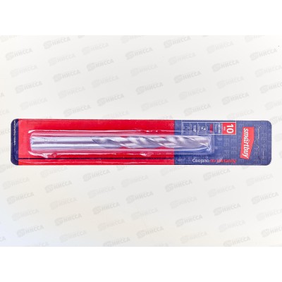 Сверло по металлу 10мм, сталь Р6М5, HRC>60, Smartbuy