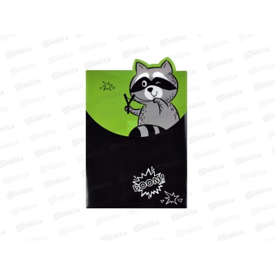 Папка для тетрадей ФЕН А4 Енот, пластик 56317*12 Папка для тетрадей ФЕН А4 Енот, пластик 56317*12