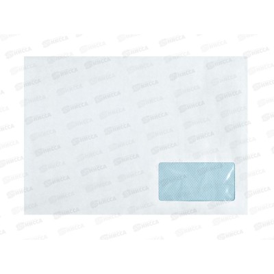 Конверт 229*324 белый, прозрачное окно, отрывная полоса С4 3828 *250