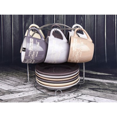 Набор чайный 12предметов на металлическом стенде 931-6MS *4 Набор чайный 12предметов на металлическом стенде 931-6MS *4