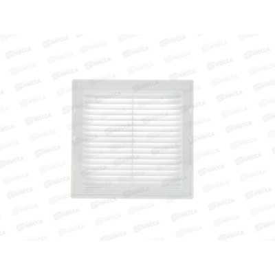 Решетка разъемная 208х208 с москитной сеткой, белая 0077  TDM  *40