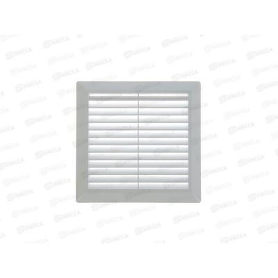 Решетка разъемная 203х203 с москитной сеткой, наклонные жалюзи 0022  TDM  *35